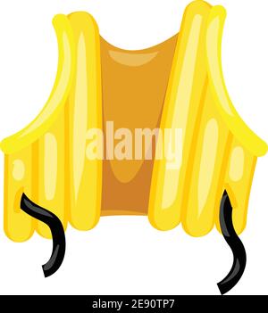 Schwimmweste Symbol, Cartoon-Stil Stock Vektor