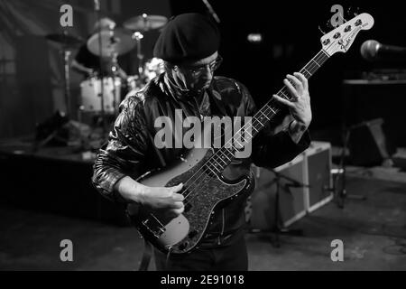 The Sonics mit Bassist Andy Parypa und Schlagzeuger Dusty watson Auftritt im Forum in London Freitag, 21st. März 2008 Stockfoto