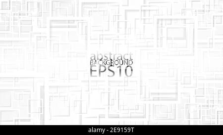 EPS10 abstrakter Halbton-Vektorhintergrund. Grafischer Effekt basierend auf quadratischen Formen und Schatten. Ein einfach zu bedienendes Element. Perfekt für jeden Einsatz. Stock Vektor