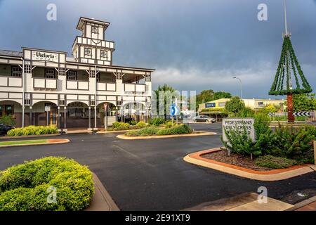 Goondiwindi, Queensland, Australien - Victoria Hotelgebäude im Stadtzentrum Stockfoto