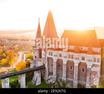 Wunderschöne Gotik - Renaissance Schloss in Rumänien Stockfoto