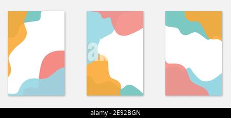 Cover-Design. Abstraktes Flyer-Design. Vektorgrafik. Minimaler Schutz des Designs. Heller Hintergrund. Broschürenvorlage Stock Vektor