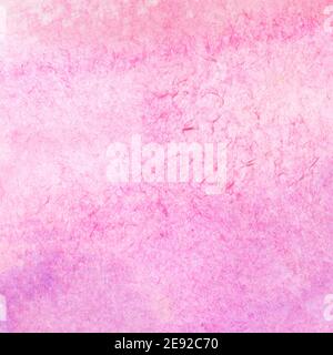 Sauber Farbverlauf Aquarell rosa strukturierte Hintergrund gemalt. Stockfoto