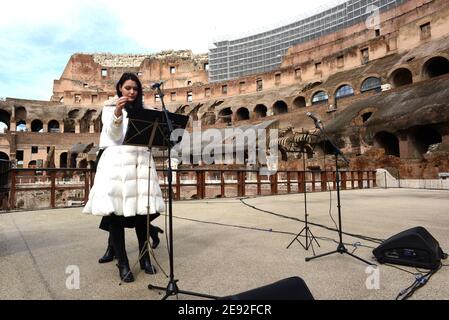 Riapertura del Colosseo dopo chiusura a causa del coronavirus Stockfoto