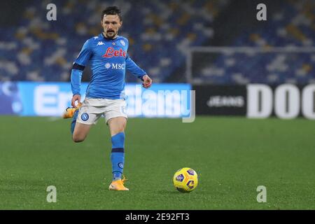 Mario Rui (SSC Napoli) während der Serie A Fußballspiel zwischen Napoli - Parma, Stadio Diego Armando Maradona am 31. Januar, / LM Stockfoto