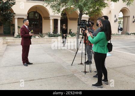 Beverly Hills, Kalifornien, USA. Februar 2021. Stockfoto