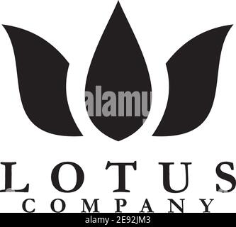 Lotus Blume Logo Symbol Design Vektor Vorlage Stock Vektor