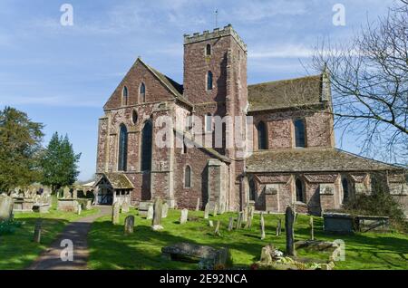 Dore Abbey, eine ehemalige Zisterzienserabtei, heute Pfarrkirche, Golden Valley, Herefordshire, Großbritannien Stockfoto