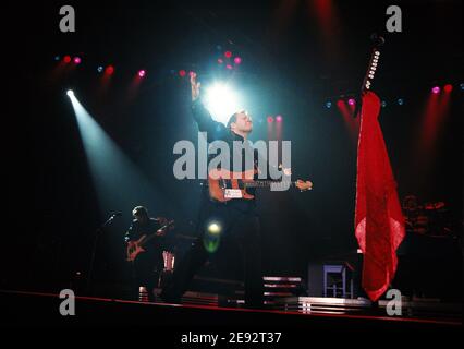 Meat Loaf während seiner 'Very Best of Tour' in einem Konzert in der Wembley Arena in London, Großbritannien. März 1999 Stockfoto