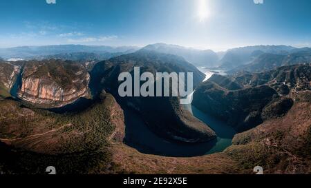 Chongqing fengjie kleine Fisch Kopf Bucht Landschaft Stockfoto