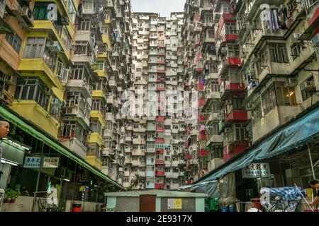 Yick Cheong Gebäude Hong Kong City Stockfoto