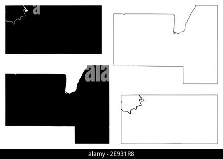 Fond du Lac und Eau Claire County, State of Wisconsin (U.S. County, United States of America, US) Kartenvektordarstellung, Skizzenkarte Stock Vektor Fond du Lac und Eau Claire County, State of Wisconsin (U.S. County, United States of America, US) Kartenvektordarstellung, Skizzenkarte Stock Vektor