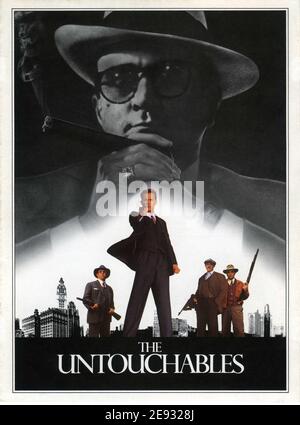 KEVIN COSTNER ROBERT DE NIRO SEAN CONNERY CHARLES MARTIN SMITH Und ANDY GARCIA in DEN UNTOUCHABLES 1987 Regisseur BRIAN DE Palma Schriftsteller David Mamet Musik Ennio Morricone Garderobe Georgio Armani Paramount Pictures Stockfoto