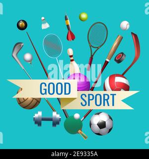 Banner für Sportartikel Stock Vektor