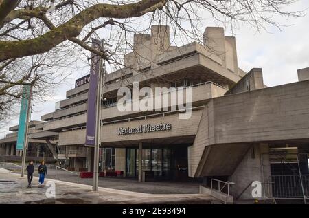 National Theatre Exterieur, London, Großbritannien Stockfoto