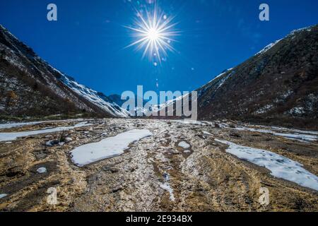 Huanglong Landschaft Stockfoto