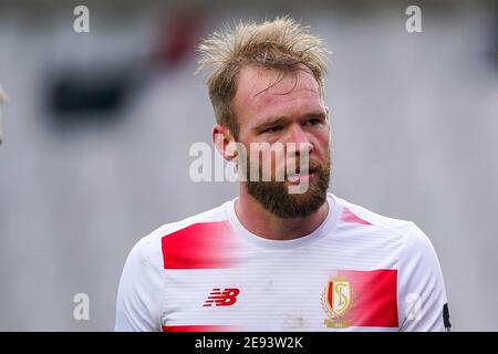 BRÜGGE, BELGIEN - JANUAR 31: Joao Klauss De Mello von Standard de Liege während des Pro League Spiels zwischen Club Brugge und Standard Luik bei Jan Breyd Stockfoto