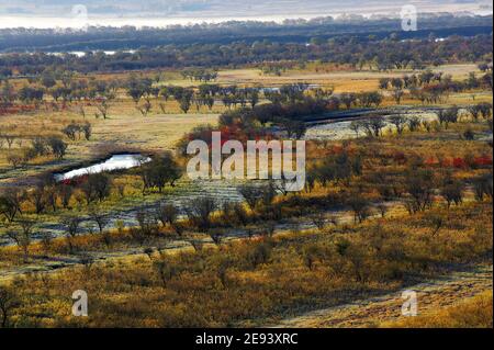 Stadt der provinz heilongjiang Einheimische bolschoy ussuriysky Insel Landschaft Stockfoto