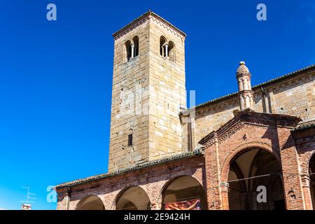 Castell Arquato in Nord Italien Stockfoto