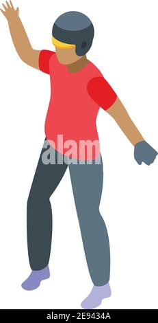 Baseball-Pitcher-Symbol. Isometrische Baseball Pitcher Vektor-Symbol für Web-Design isoliert auf weißem Hintergrund Stock Vektor