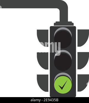 Ampelsymbol Vektor Design Vorlage Ampelsignal - Vektorsymbol Stock Vektor