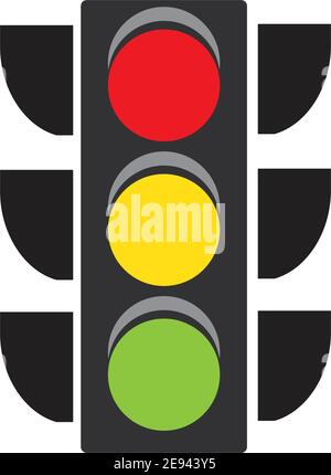 Ampelsymbol Vektor Design Vorlage Ampelsignal - Vektorsymbol Stock Vektor