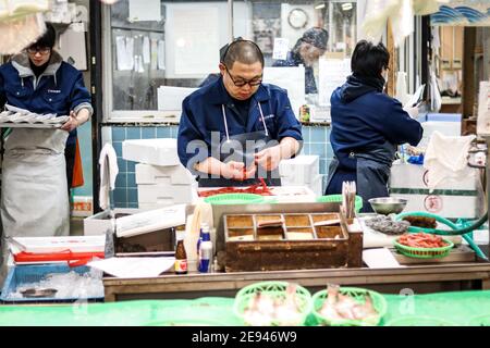 Diese Fotoserie möchte die verschiedenen Szenarien in Japan während eines zweiwöchigen Urlaubs durch die größte Insel Honshu hervorheben. Stockfoto