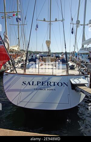 Spupermaxiyacht Regatta 2008, Porto Cervo, Sardinien Stockfoto