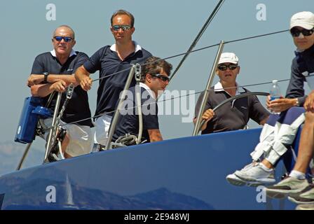 Spupermaxiyacht Regatta 2008, Porto Cervo, Sardinien Stockfoto