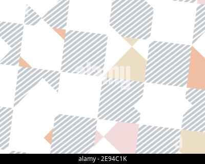 Abstrakt geometrische Elemente Hintergrund. Vektor-Illustration in Pastellfarben. Stock Vektor