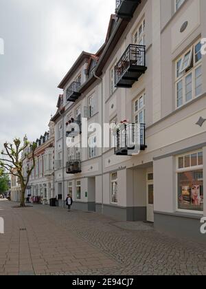 Varel, Niedersachsen, Deutschland - 12. juni 2020: Innenstadt von Varel Stockfoto