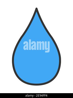 Wassertropfen-Symbol, aque Natur-Symbol. Zeichen isoliert Design Vektor Illustration . Stock Vektor