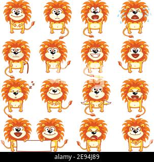 smiley lions Stock Vektor