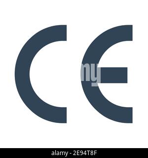 CE-Zeichen. Symbol für Qualitätsgarantie. Zertifizierungssymbol. Vektor isoliert Stock Vektor
