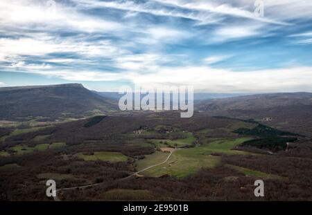 Panorama Berge Stockfoto