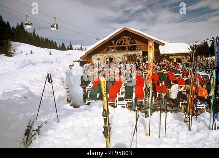 Illustration des französischen Skigebiets von Courchevel, Frankreich, im Jahr 2005. Foto von Alain Apaydin/ABACAPRESS.COM Stockfoto