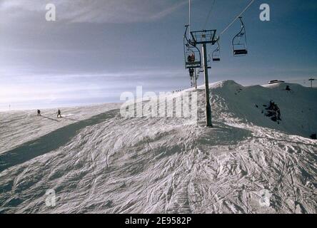 Illustration des französischen Skigebiets von Courchevel, Frankreich, im Jahr 2005. Foto von Alain Apaydin/ABACAPRESS.COM Stockfoto