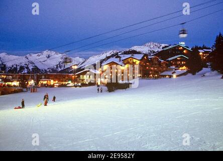 Illustration des französischen Skigebiets von Courchevel, Frankreich, im Jahr 2005. Foto von Alain Apaydin/ABACAPRESS.COM Stockfoto