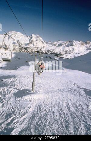 Illustration des französischen Skigebiets von Courchevel, Frankreich, im Jahr 2005. Foto von Alain Apaydin/ABACAPRESS.COM Stockfoto