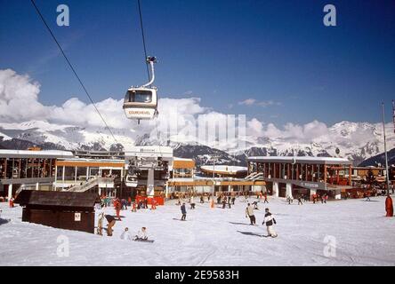 Illustration des französischen Skigebiets von Courchevel, Frankreich, im Jahr 2005. Foto von Alain Apaydin/ABACAPRESS.COM Stockfoto