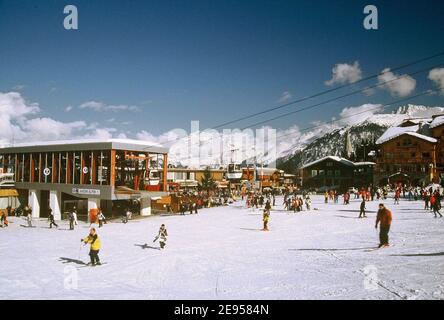 Illustration des französischen Skigebiets von Courchevel, Frankreich, im Jahr 2005. Foto von Alain Apaydin/ABACAPRESS.COM Stockfoto