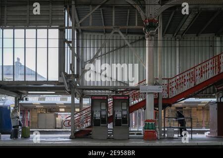 Bahnhof Preston. Stockfoto