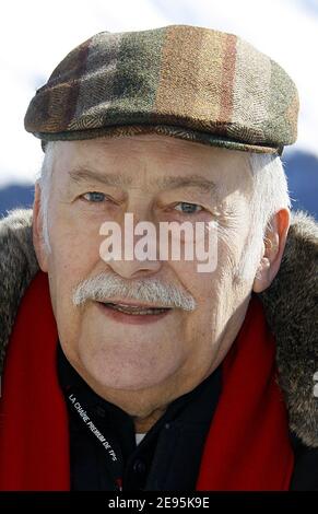 Der französische Schauspieler Michel Duchaussoy posiert während des 8. Internationalen Filmfestivals Luchon in den französischen Pyrenäen am 2. Februar 2006. Foto von Patrick Bernard/ABACAPRESS.COM Stockfoto