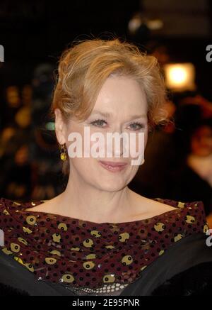 DIE US-Schauspielerin Meryl Streep nimmt an der Premiere des Films 'A Prairie Home Companion' von Robert Altman Teil, der am 13. Februar 2006 bei den 56. Berlinale, Internationalen Filmfestspielen in Berlin, Deutschland, gezeigt wurde. Foto von Bruno Klein/ABACAPRESS.COM Stockfoto