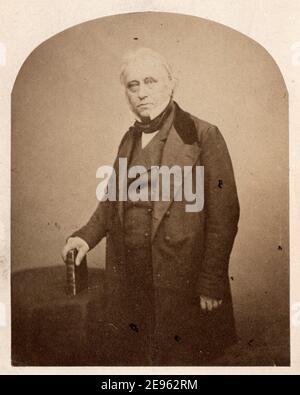 Porträt des britischen Historikers und Whig-Politikers Thomas Babington Macaulay, 1. Baron Macaulay (1800 - 1859), April 1856. Fotografie von Maull & Polyblank. Stockfoto