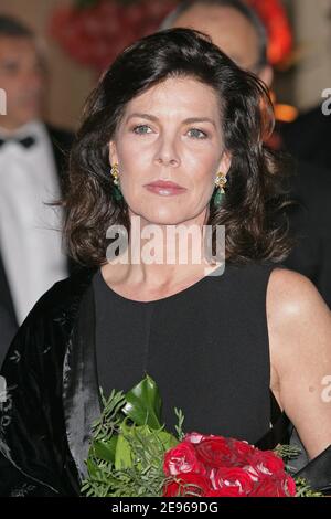 Prinzessin Caroline von Monaco, trägt Chanel, abgebildet auf dem Rosenball 2006 im Monte-Carlo Sporting Club, am 25. März 2006 in Monaco. Foto von Nebinger-Orban/ ABACAPRESS.COM Stockfoto