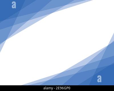 Abstrakter Hintergrund, blaue Linien, flaches Design, Kopierraum, Vektor, wellige Elemente für Präsentation, Vorlage Stock Vektor