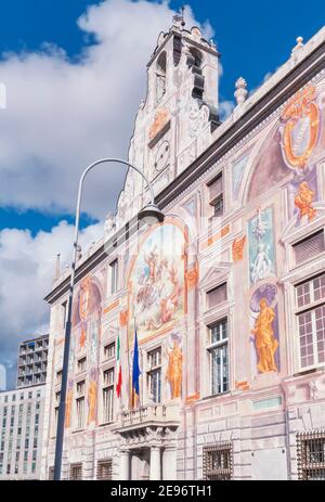 Palazzo San Giorgio, Genua, Ligurien, Italien, Europa Stockfoto