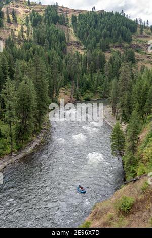 Rafting auf dem Grande Ronde River, Oregon. Stockfoto