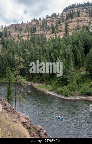 Rafting auf dem Grande Ronde River, Oregon. Stockfoto